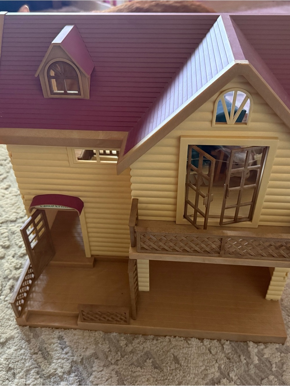 Vintage calico critters dollhouse